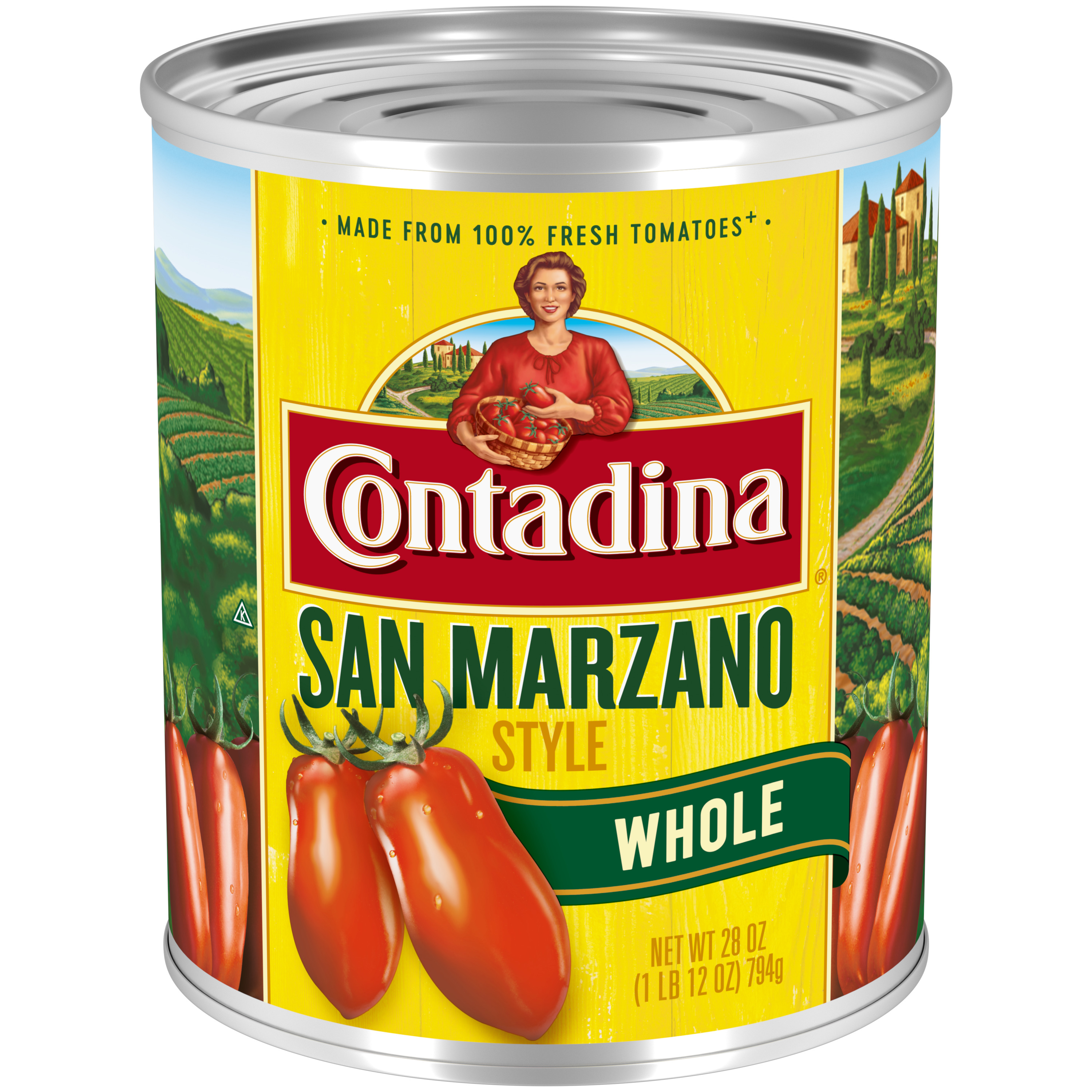 San Marzano Style Whole Canned Tomatoes | Contadina®